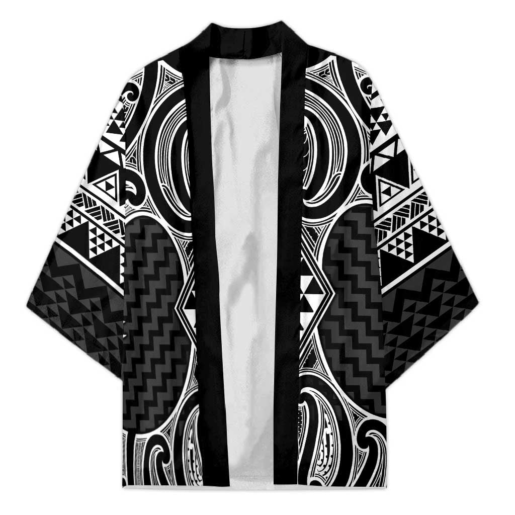 Ma Maori Ta Moko Poutama Art Kimono - Polynesian Pride