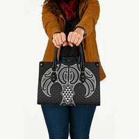 Ma Maori Ta Moko Poutama Art Leather Bag - Polynesian Pride
