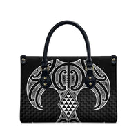 Ma Maori Ta Moko Poutama Art Leather Bag - Polynesian Pride