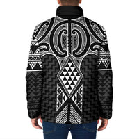 Ma Maori Ta Moko Poutama Art Padded Jacket - Polynesian Pride