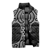 Ma Maori Ta Moko Poutama Art Sleeveless Puffer Jacket - Polynesian Pride