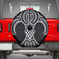 Ma Maori Ta Moko Poutama Art Spare Tire Cover