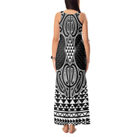 Ma Maori Ta Moko Poutama Art Tank Maxi Dress