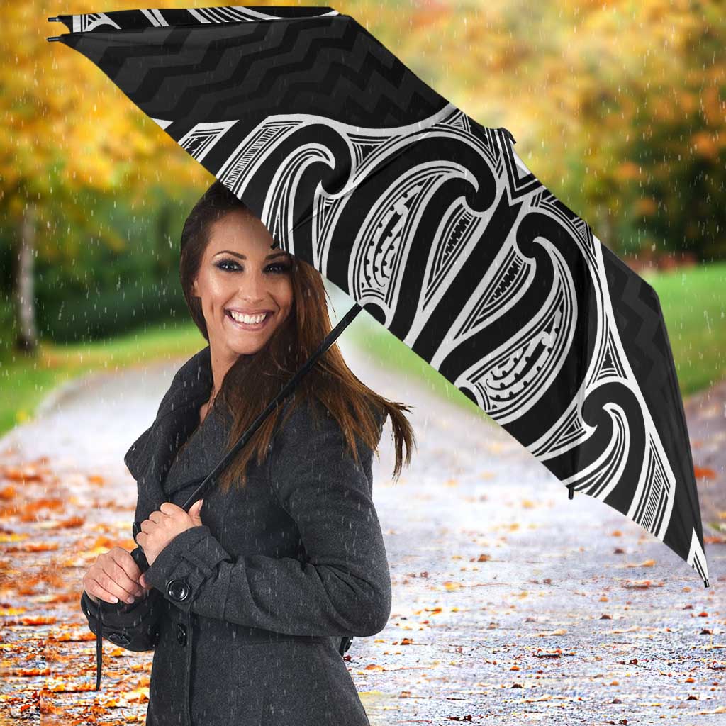 Ma Maori Ta Moko Poutama Art Umbrella - Polynesian Pride