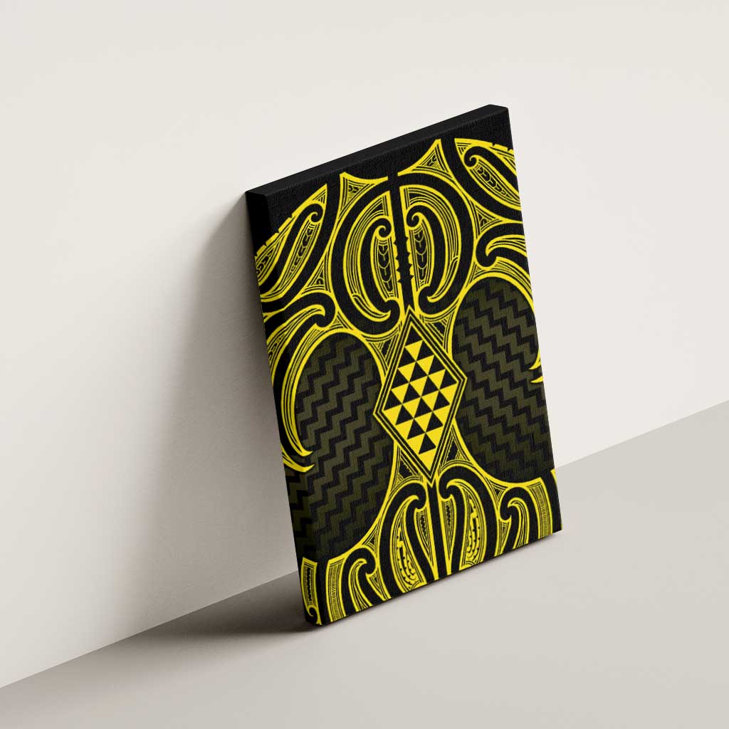 Mahi-dawg Maori Ta Moko Poutama Art Canvas Wall Art