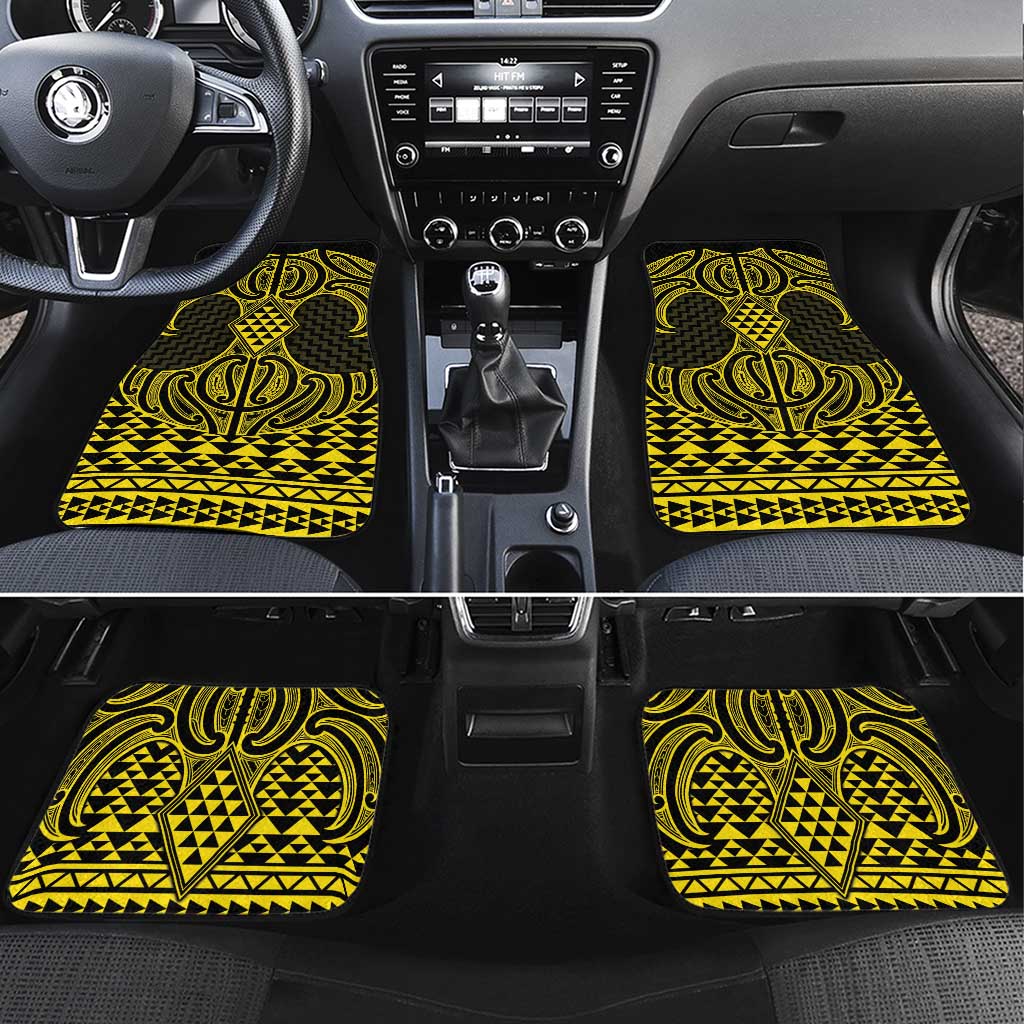 Mahi-dawg Maori Ta Moko Poutama Art Car Mats