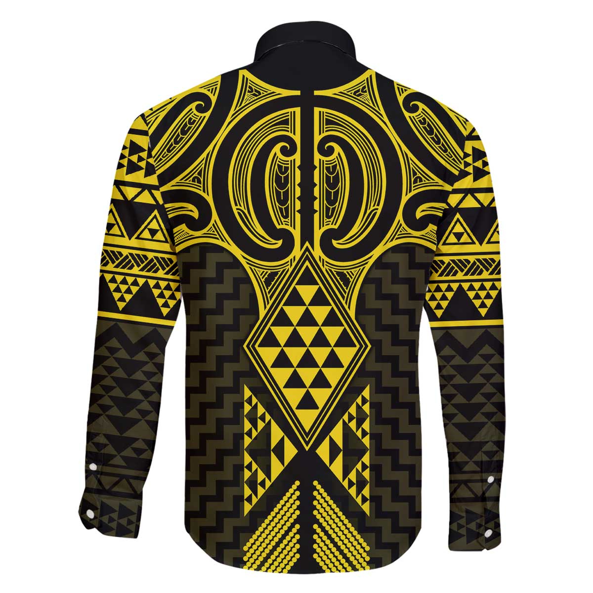 Mahi-dawg Maori Ta Moko Poutama Art Family Matching Off The Shoulder Long Sleeve Dress and Hawaiian Shirt LT9 - Polynesian Pride