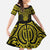 Mahi-dawg Maori Ta Moko Poutama Art Family Matching Short Sleeve Bodycon Dress and Hawaiian Shirt