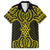 Mahi-dawg Maori Ta Moko Poutama Art Family Matching Short Sleeve Bodycon Dress and Hawaiian Shirt