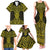 Mahi-dawg Maori Ta Moko Poutama Art Family Matching Tank Maxi Dress and Hawaiian Shirt