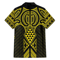 Mahi-dawg Maori Ta Moko Poutama Art Family Matching Tank Maxi Dress and Hawaiian Shirt