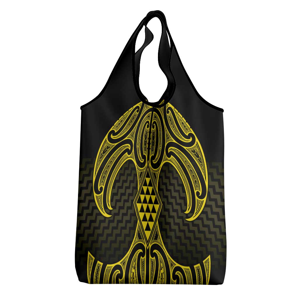Mahi-dawg Maori Ta Moko Poutama Art Grocery Bag