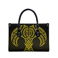 Mahi-dawg Maori Ta Moko Poutama Art Leather Bag - Polynesian Pride
