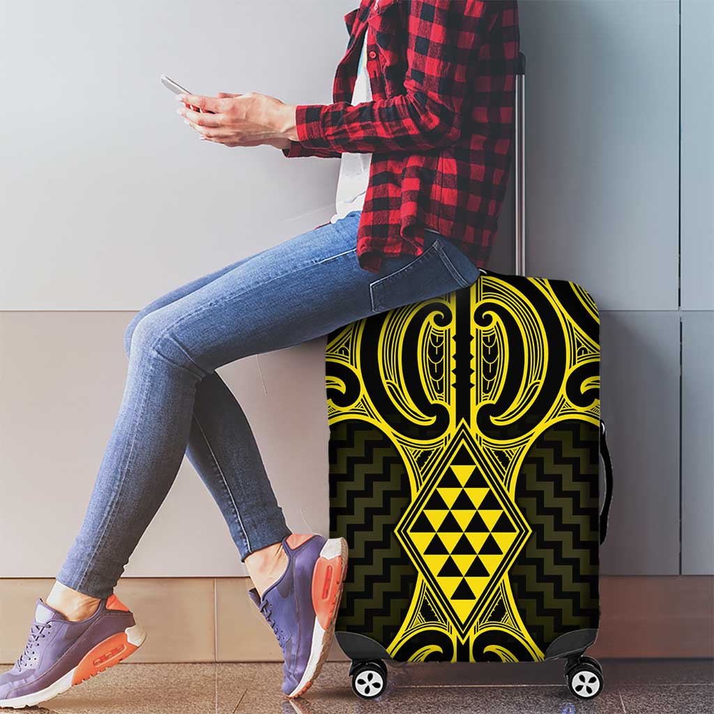 Mahi-dawg Maori Ta Moko Poutama Art Luggage Cover