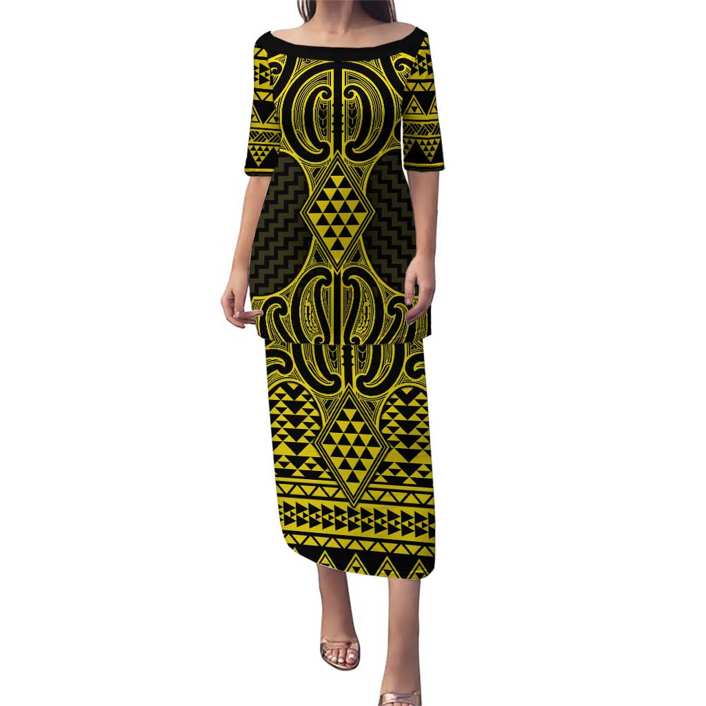 Mahi-dawg Maori Ta Moko Poutama Art Puletasi