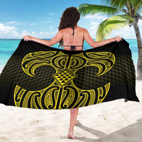 Mahi-dawg Maori Ta Moko Poutama Art Sarong