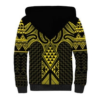 Mahi-dawg Maori Ta Moko Poutama Art Sherpa Hoodie