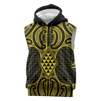 Mahi-dawg Maori Ta Moko Poutama Art Sleeveless Hoodie - Polynesian Pride