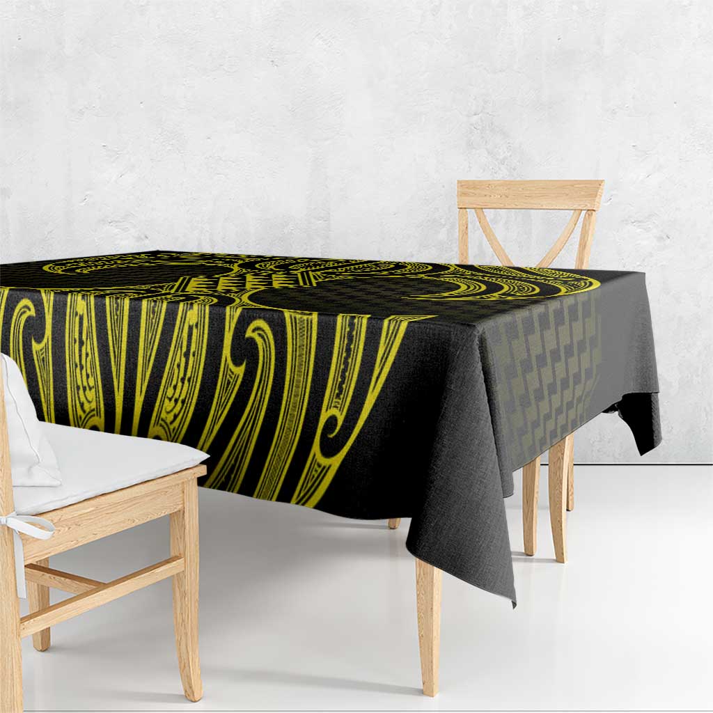 Mahi-dawg Maori Ta Moko Poutama Art Tablecloth