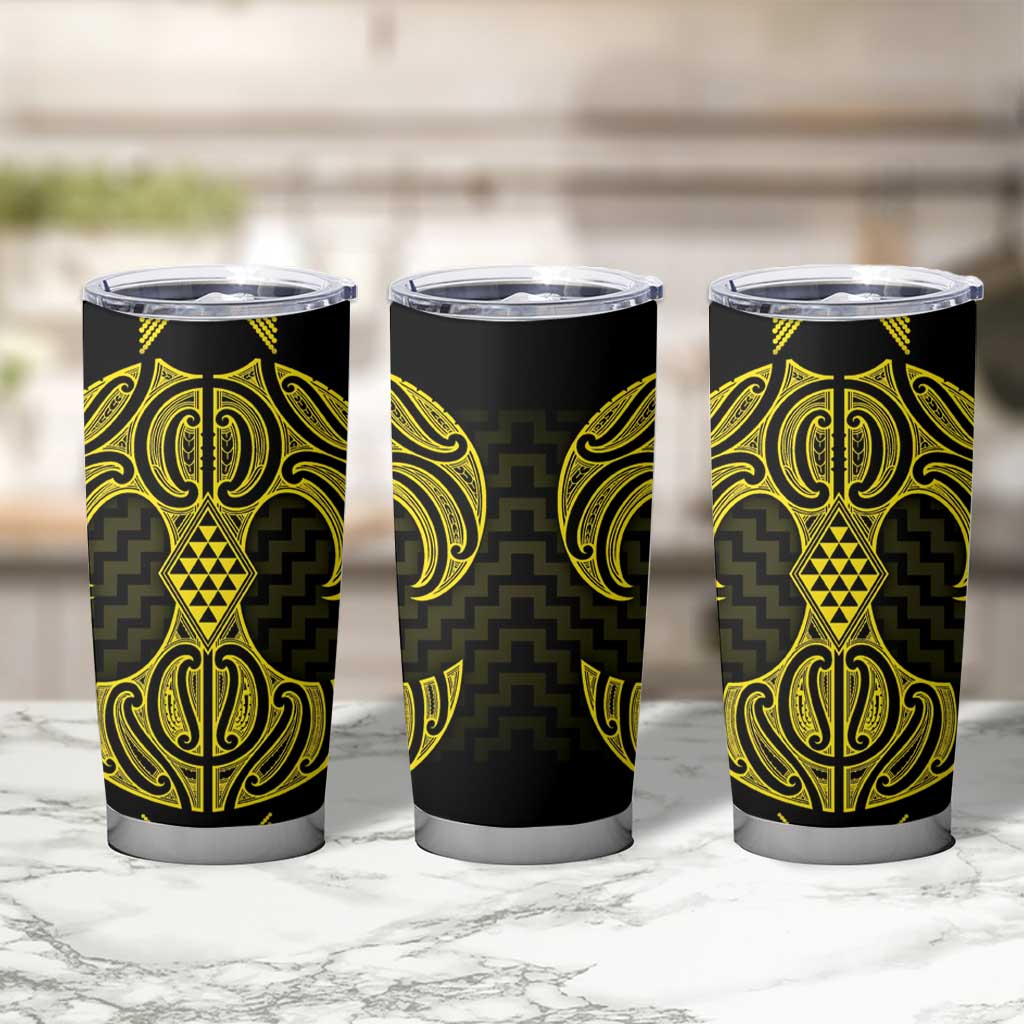 Mahi-dawg Maori Ta Moko Poutama Art Tumbler Cup
