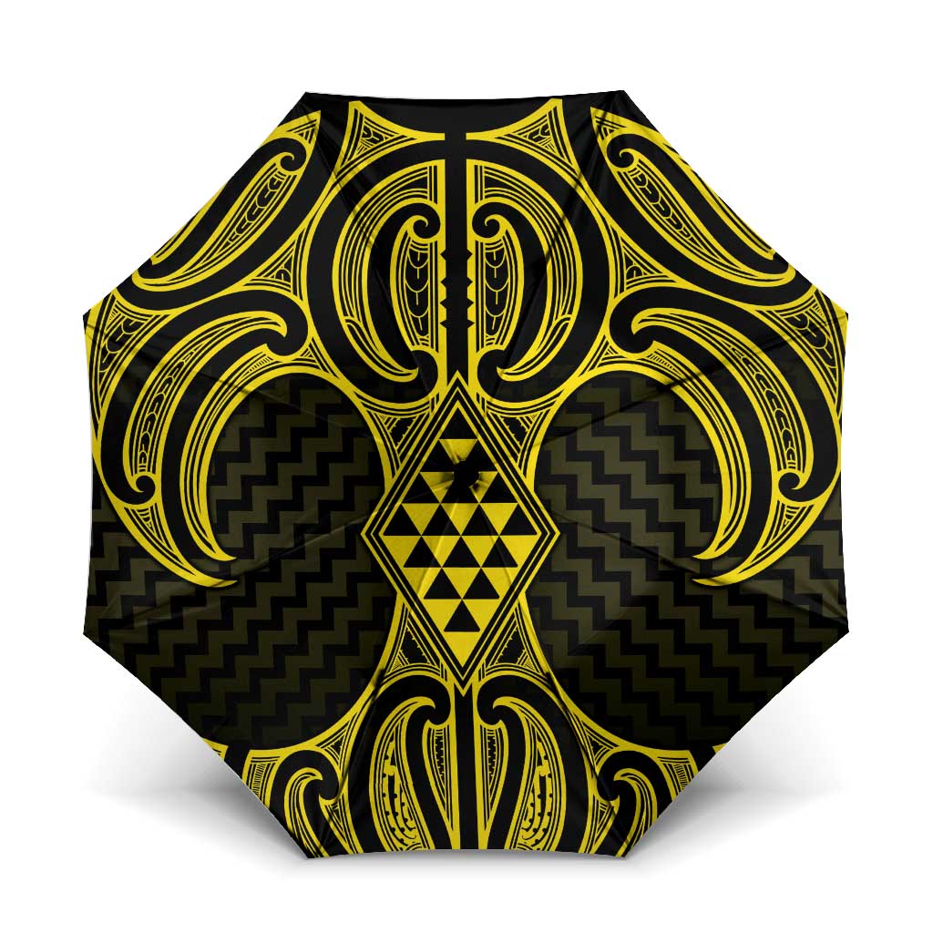 Mahi-dawg Maori Ta Moko Poutama Art Umbrella - Polynesian Pride