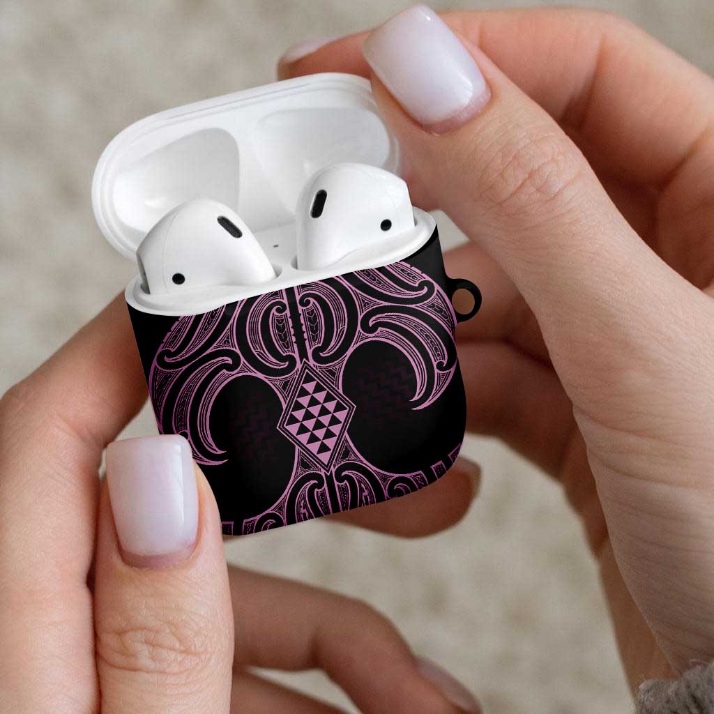 Mawhero Maori Ta Moko Poutama Art AirPods Case - Polynesian Pride