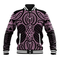 Mawhero Maori Ta Moko Poutama Art Baseball Jacket