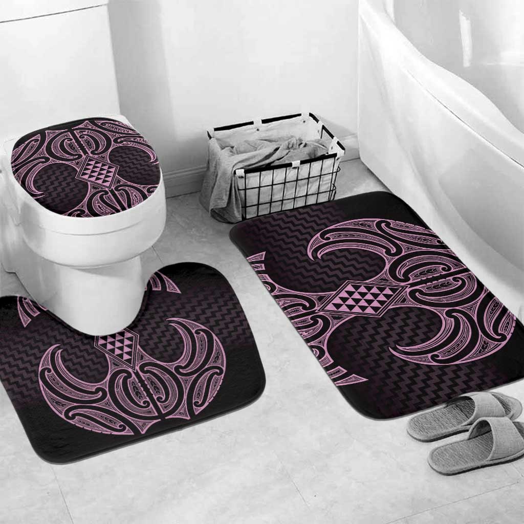 Mawhero Maori Ta Moko Poutama Art Bathroom Set - Polynesian Pride