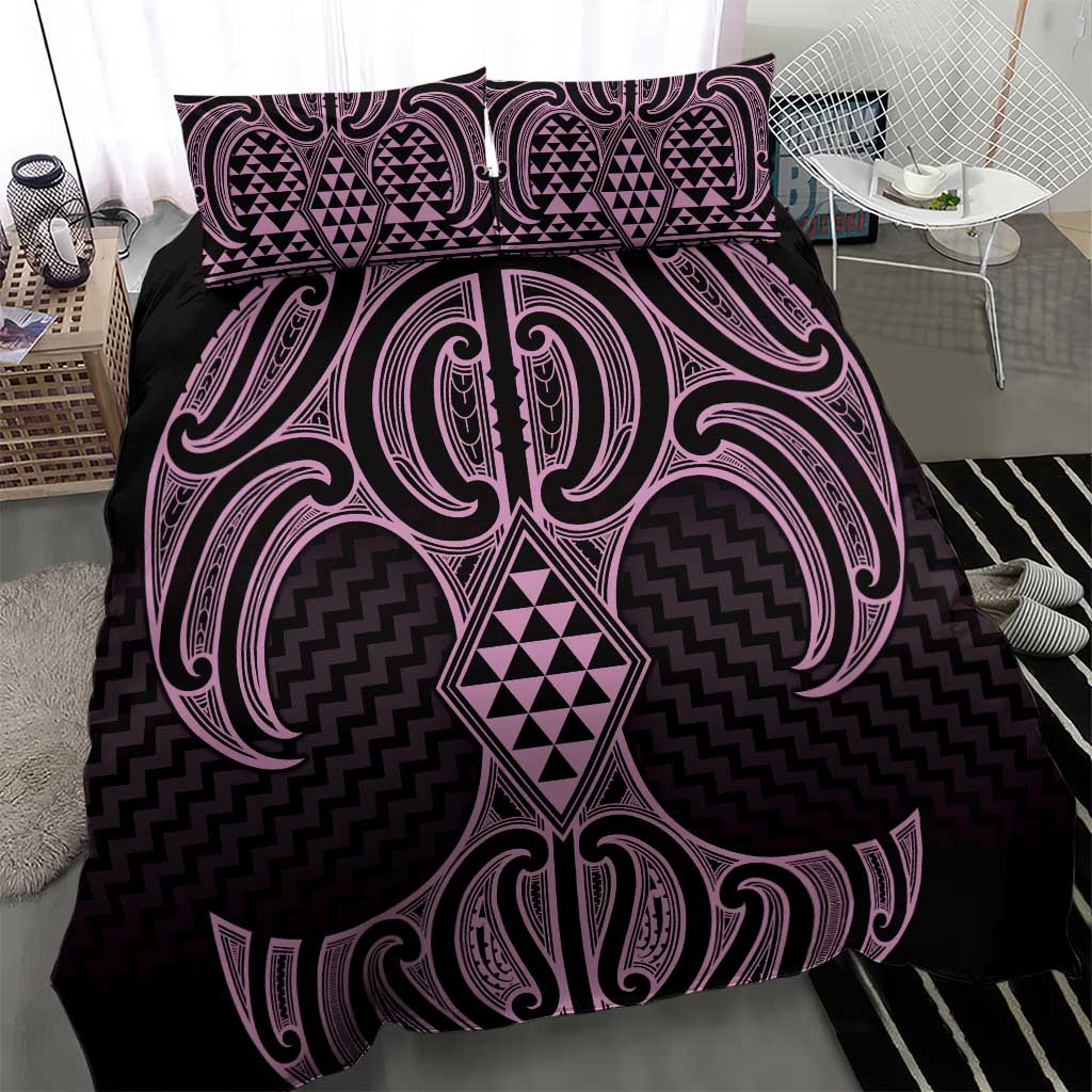 Mawhero Maori Ta Moko Poutama Art Bedding Set