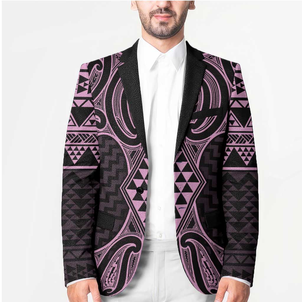 Mawhero Maori Ta Moko Poutama Art Blazer - Polynesian Pride
