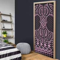 Mawhero Maori Ta Moko Poutama Art Door Cover - Polynesian Pride