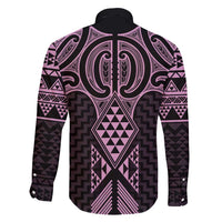 Mawhero Maori Ta Moko Poutama Art Family Matching Long Sleeve Bodycon Dress and Hawaiian Shirt LT9 - Polynesian Pride