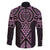Mawhero Maori Ta Moko Poutama Art Family Matching Long Sleeve Bodycon Dress and Hawaiian Shirt