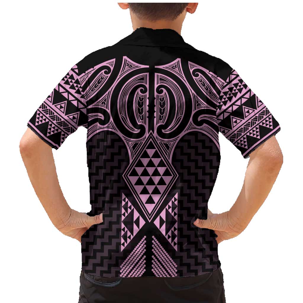 Mawhero Maori Ta Moko Poutama Art Family Matching Mermaid Dress and Hawaiian Shirt LT9 - Polynesian Pride