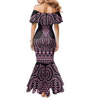 Mawhero Maori Ta Moko Poutama Art Family Matching Mermaid Dress and Hawaiian Shirt LT9 - Polynesian Pride