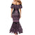 Mawhero Maori Ta Moko Poutama Art Family Matching Mermaid Dress and Hawaiian Shirt