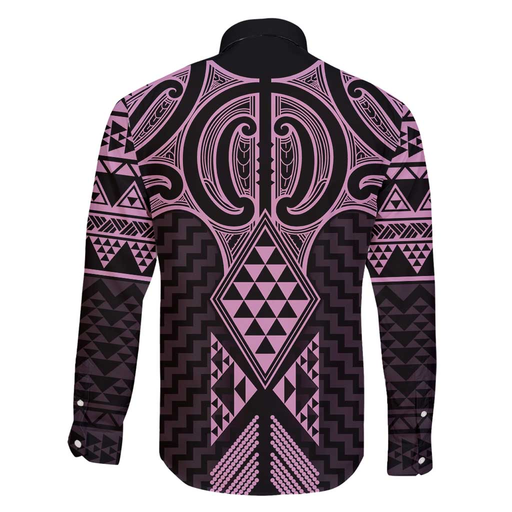 Mawhero Maori Ta Moko Poutama Art Family Matching Off Shoulder Maxi Dress and Hawaiian Shirt