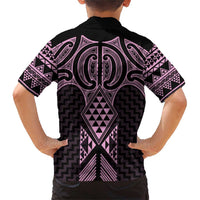 Mawhero Maori Ta Moko Poutama Art Family Matching Short Sleeve Bodycon Dress and Hawaiian Shirt LT9 - Polynesian Pride