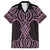 Mawhero Maori Ta Moko Poutama Art Family Matching Short Sleeve Bodycon Dress and Hawaiian Shirt