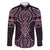Mawhero Maori Ta Moko Poutama Art Family Matching Short Sleeve Bodycon Dress and Hawaiian Shirt