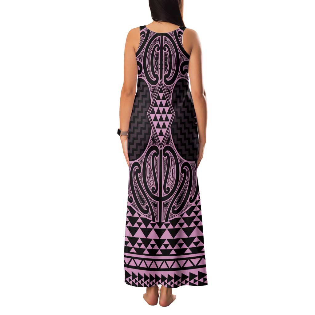 Mawhero Maori Ta Moko Poutama Art Family Matching Tank Maxi Dress and Hawaiian Shirt