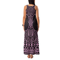 Mawhero Maori Ta Moko Poutama Art Family Matching Tank Maxi Dress and Hawaiian Shirt