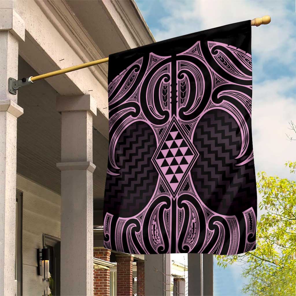 Mawhero Maori Ta Moko Poutama Art Garden Flag