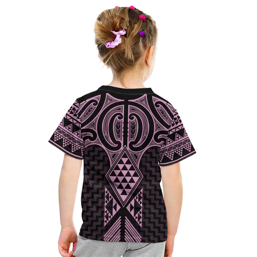 Mawhero Maori Ta Moko Poutama Art Kid T Shirt