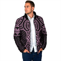 Mawhero Maori Ta Moko Poutama Art Padded Jacket - Polynesian Pride