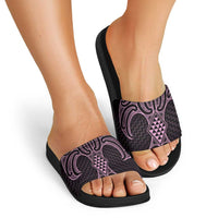 Mawhero Maori Ta Moko Poutama Art Slide Sandals - Polynesian Pride