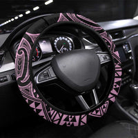 Mawhero Maori Ta Moko Poutama Art Steering Wheel Cover