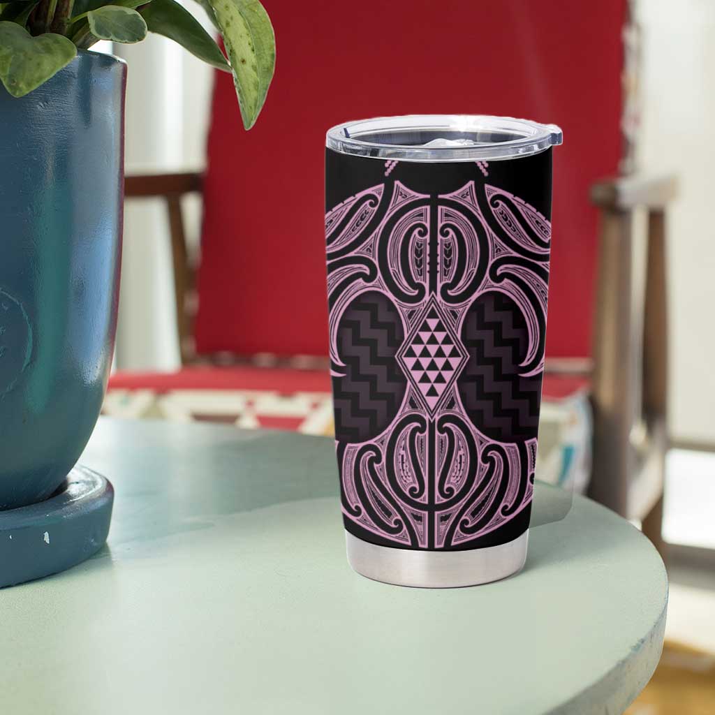 Mawhero Maori Ta Moko Poutama Art Tumbler Cup