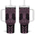 Mawhero Maori Ta Moko Poutama Art Tumbler With Handle