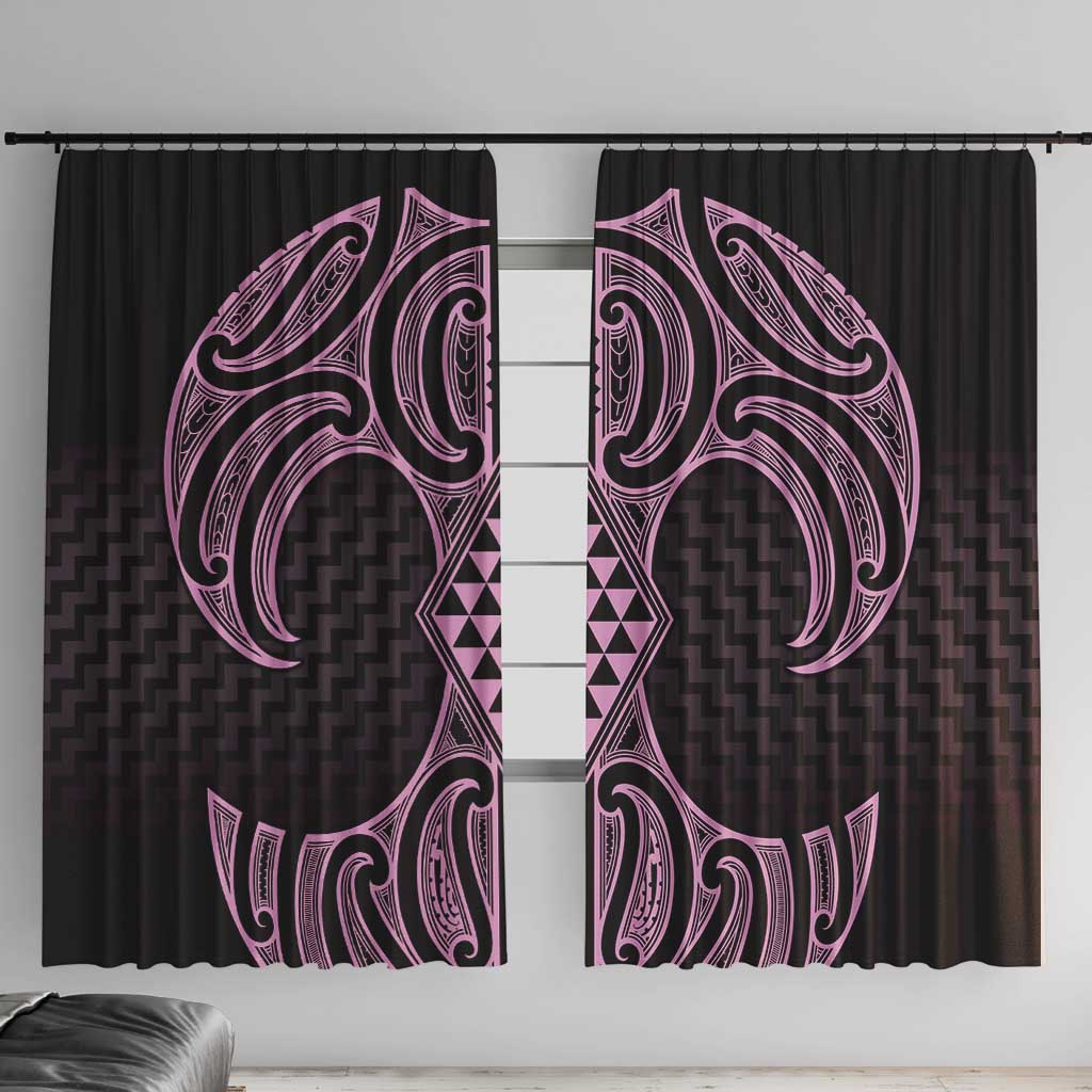 Mawhero Maori Ta Moko Poutama Art Window Curtain